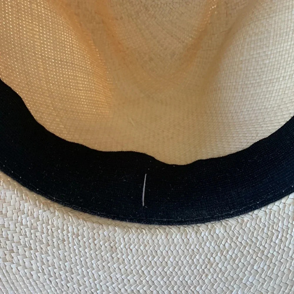 Like new MAISON MICHEL Henrietta faux pearl straw hat in white size medium - Picture 5 of 10